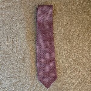 Giorgio Armani Maroon Geometric Tie